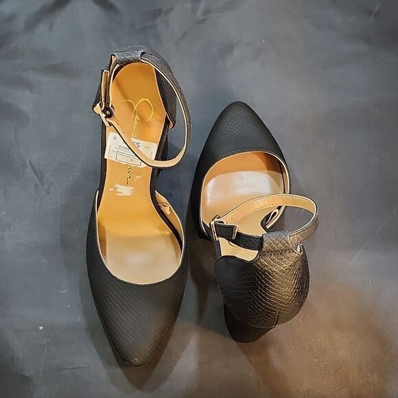 BRAND NEW JESSICA SIMPSON TEVEER CROCODILE STILETTOS SANDAL - Picture 4 of 16